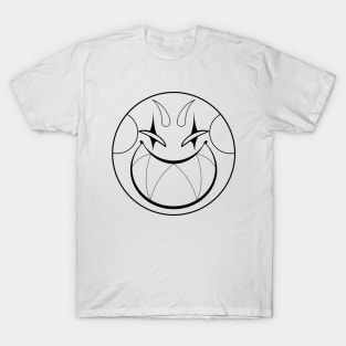 Smile || Black line art T-Shirt